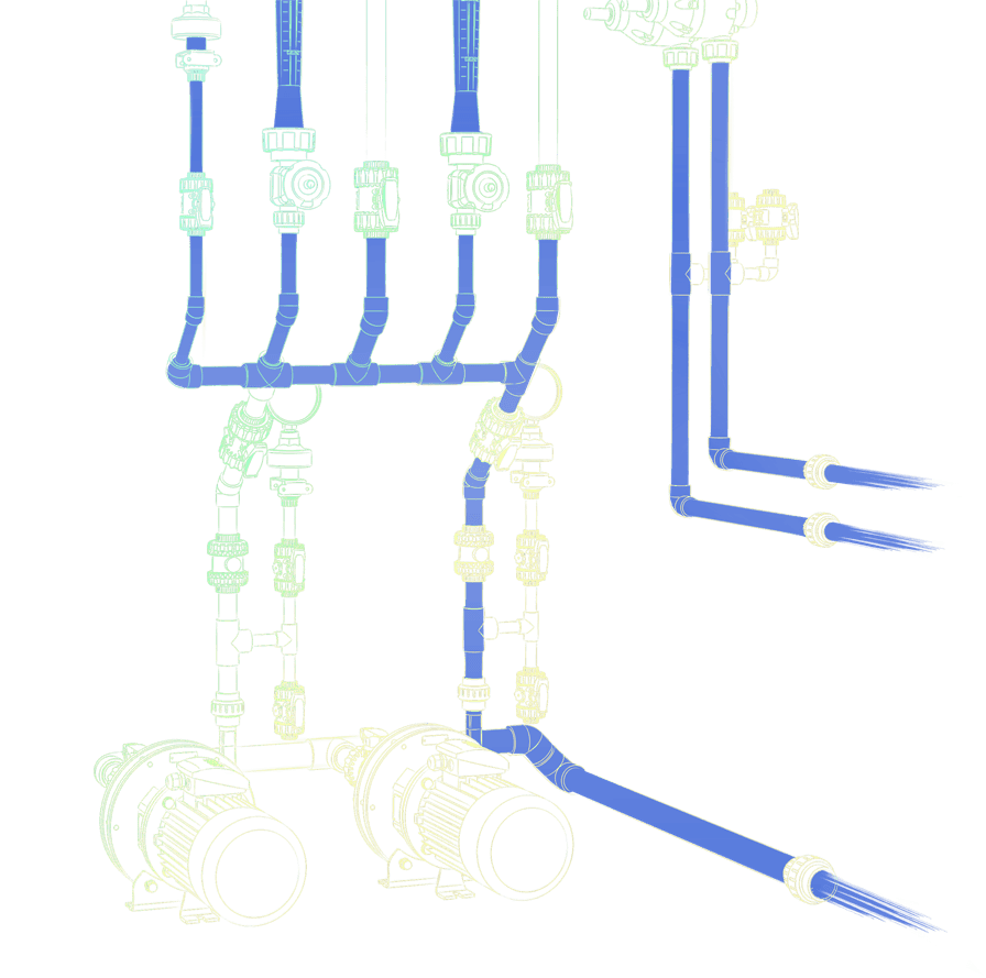 Illustration of a centrifugal pump dosing unit