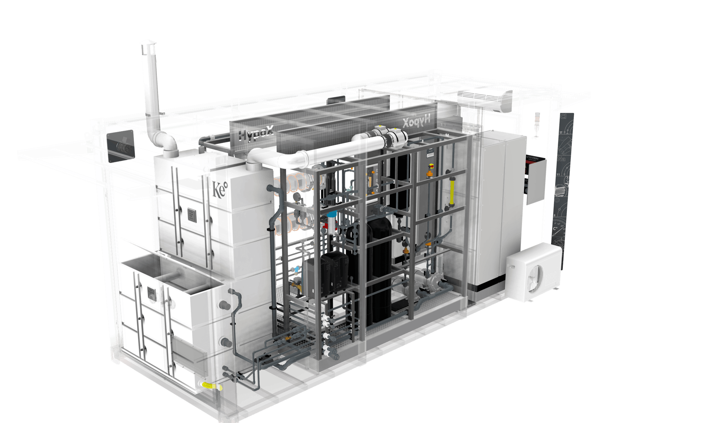 CX Series container three-room general view