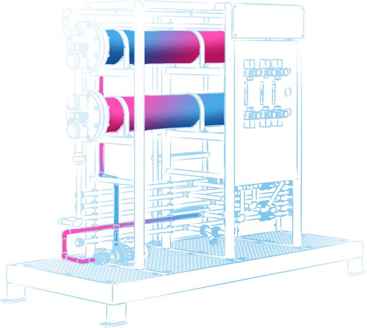 HypoX LX electrolyzer skid with the integrated cell cleaning equipment