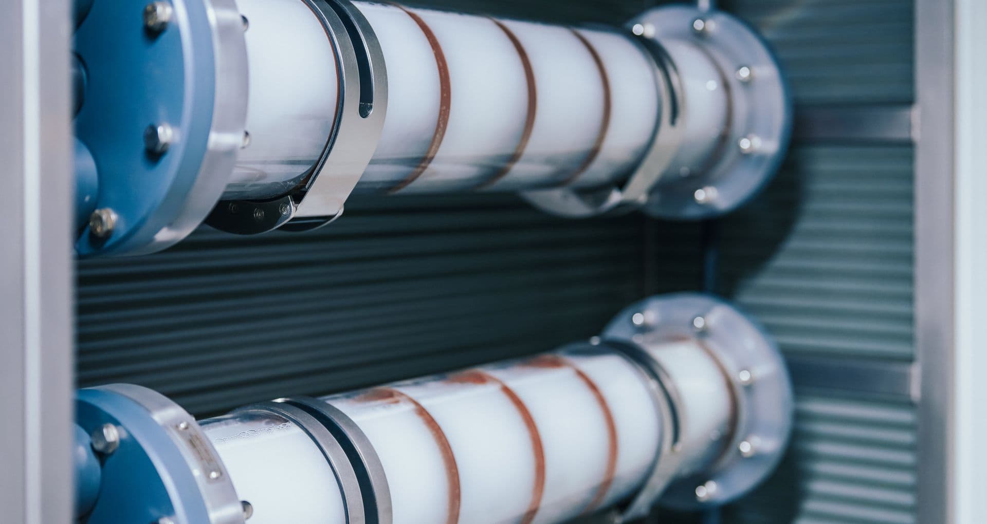 Electrolyzer cells mounted inside the HypoX CX container