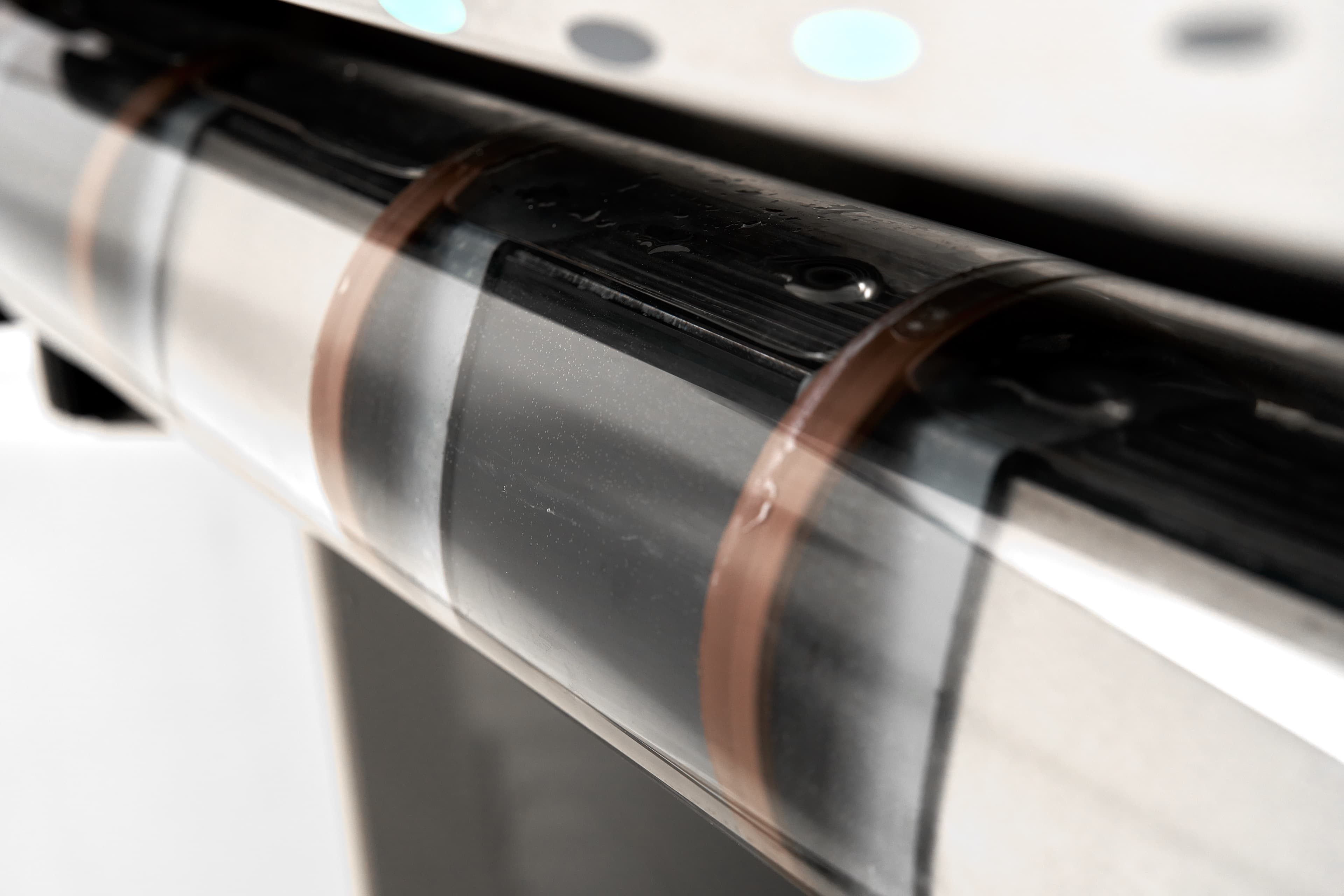 Close-up of Kemisan TX electrolyzer cells in operation