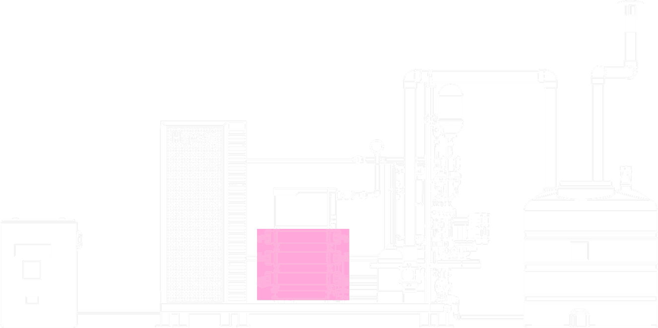 MX 600 UNO technical elevation drawing of the HypoX MX Series skid