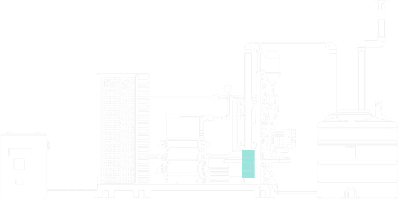 MX 600 UNO technical elevation drawing of the HypoX MX Series skid