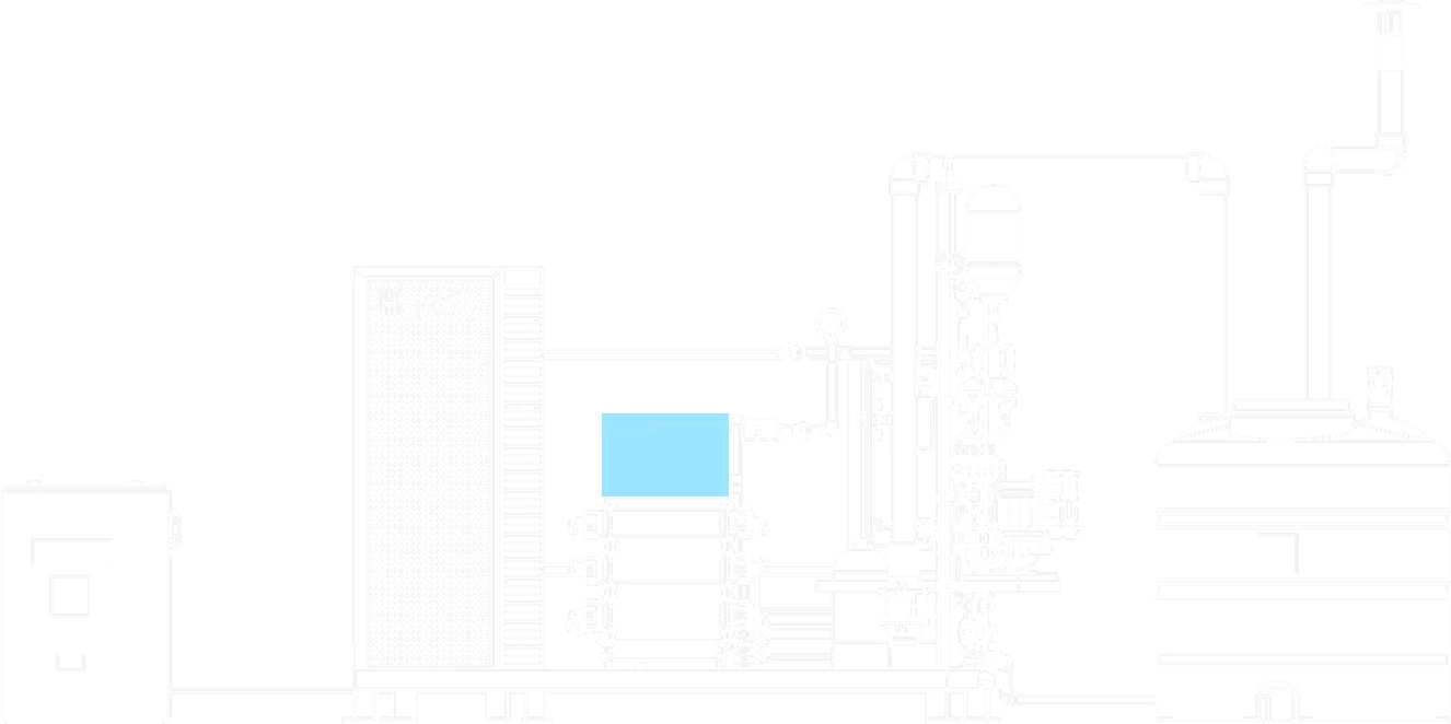 MX 600 UNO technical elevation drawing of the HypoX MX Series skid