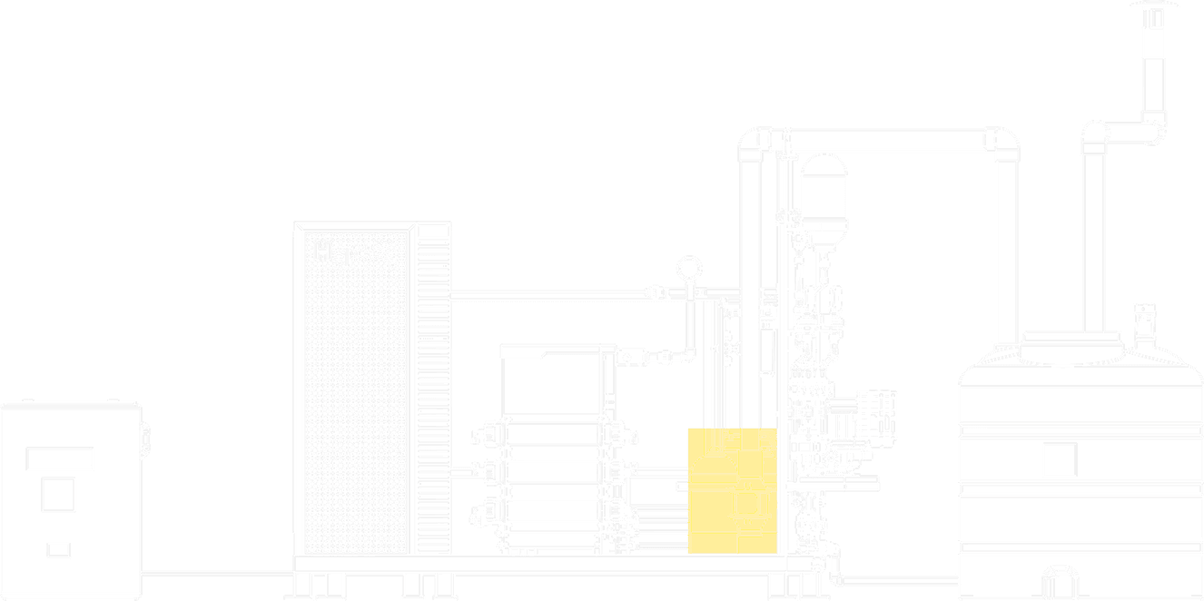 MX 600 UNO technical elevation drawing of the HypoX MX Series skid