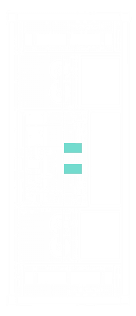 PX 16000 DUO top-view technical drawing with the hydrogen ventilation fans highlighted