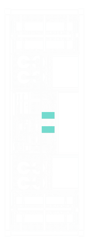 PX 16000 UNO+ top-view technical drawing with the hydrogen ventilation fans highlighted